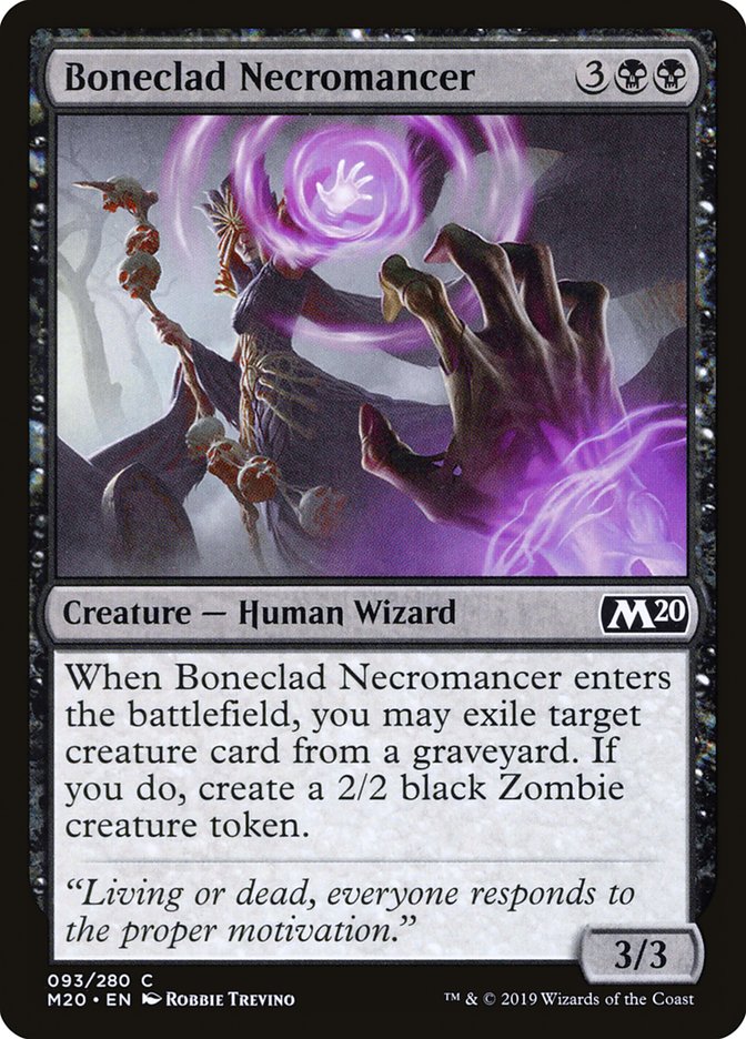 Boneclad Necromancer [Core Set 2020]