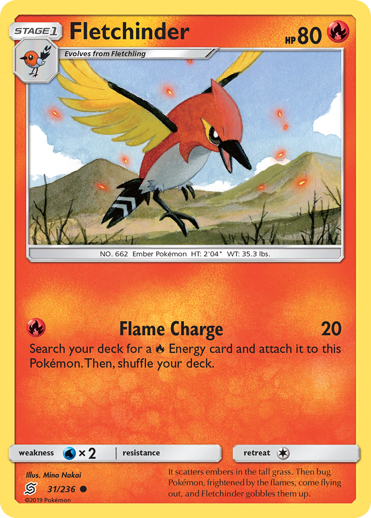 Fletchinder (31/236) [Sun & Moon: Unified Minds]