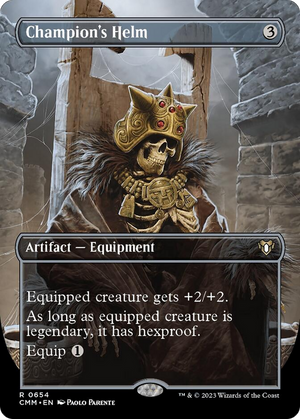 Champion's Helm (Borderless Alternate Art) [Commander Masters]