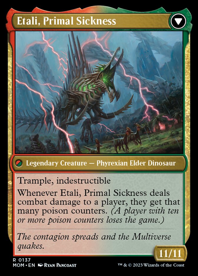 Etali, Primal Conqueror // Etali, Primal Sickness [March of the Machine] 