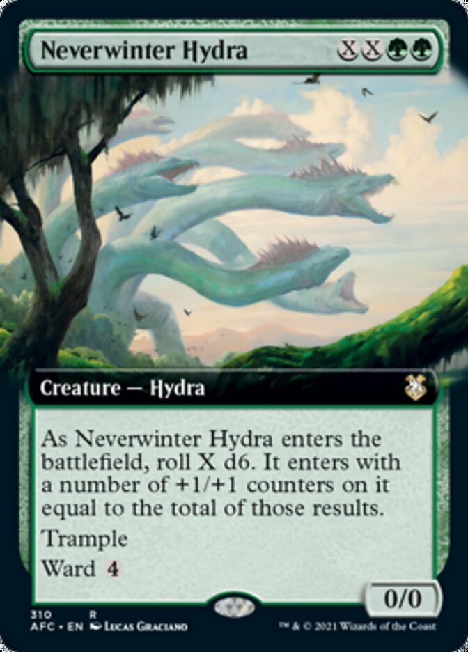 Neverwinter Hydra (Extended Art) [Dungeons & Dragons: Adventures in the Forgotten Realms Commander] 