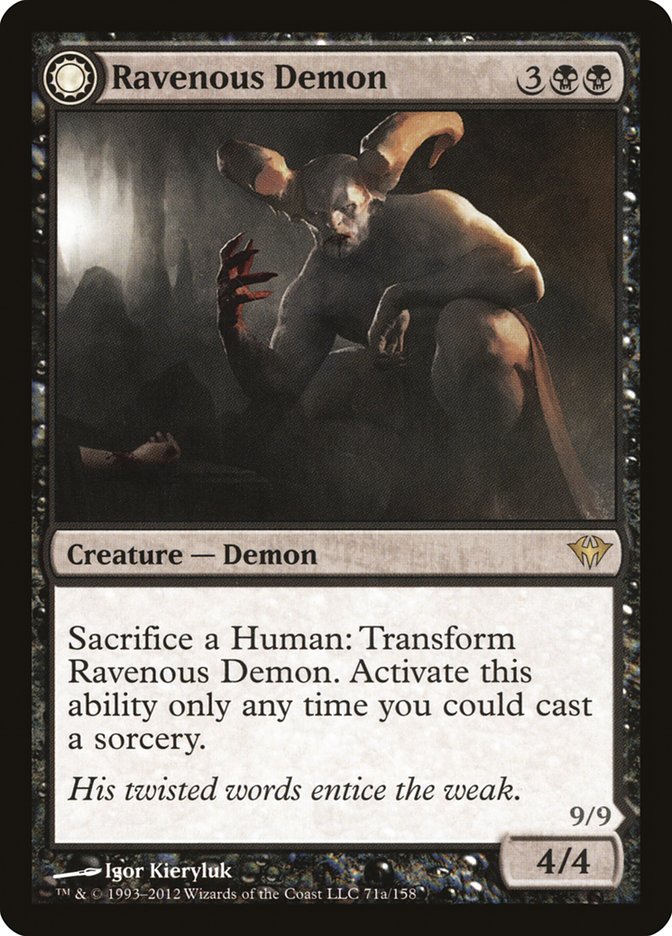 Ravenous Demon // Archdemon of Greed [Dark Ascension] 