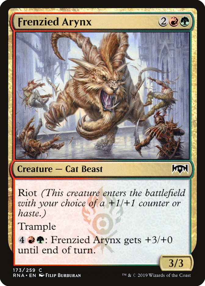 Frenzied Arynx [Ravnica Allegiance] 