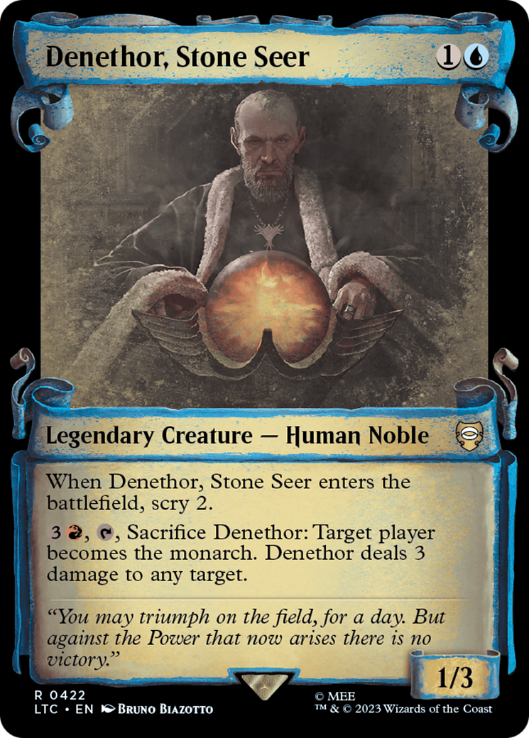 Denethor, Stone Seer [The Lord of the Rings: Tales of Middle-Earth Commander Showcase Scrolls] 