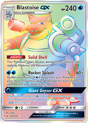 Blastoise GX (218/214) [Sun &amp; Moon: Unbroken Bonds] 