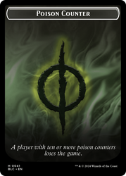 Rabbit // Poison Counter Double-Sided Token [Bloomburrow Commander Tokens] 