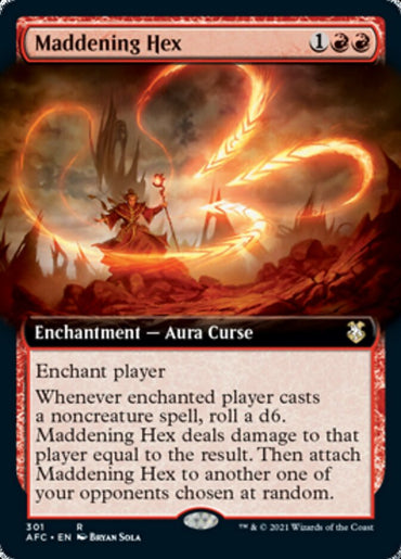 Maddening Hex (Extended Art) [Dungeons &amp; Dragons: Adventures in the Forgotten Realms Commander] 