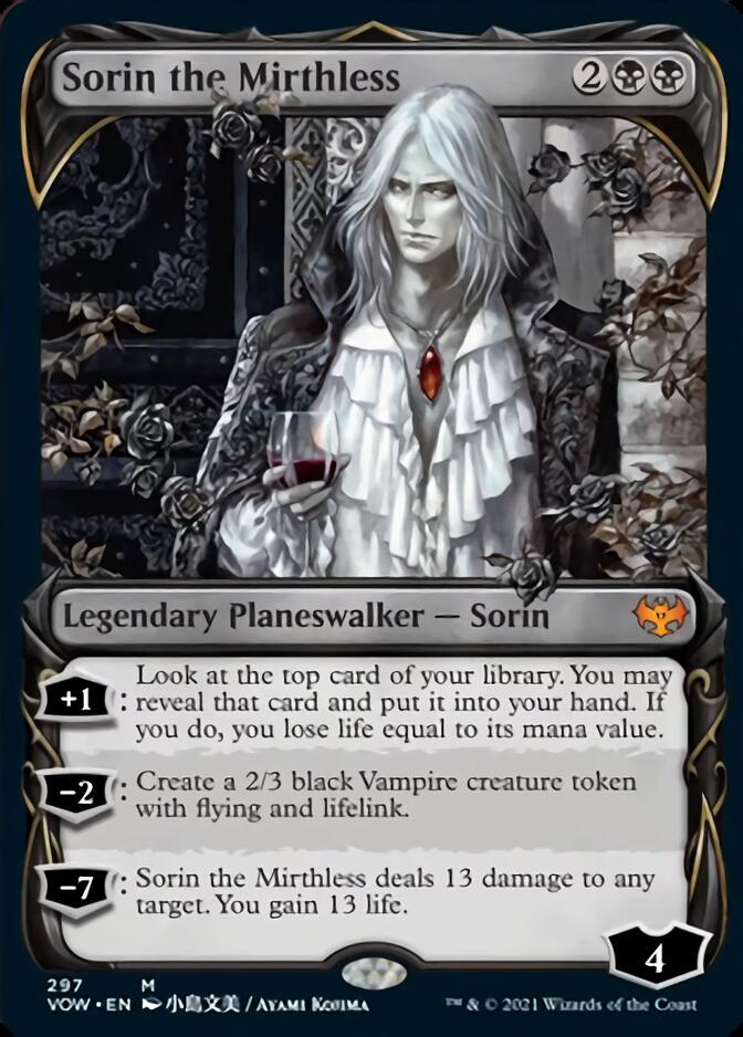 Sorin the Mirthless (Showcase Fang Frame) [Innistrad: Crimson Vow] 