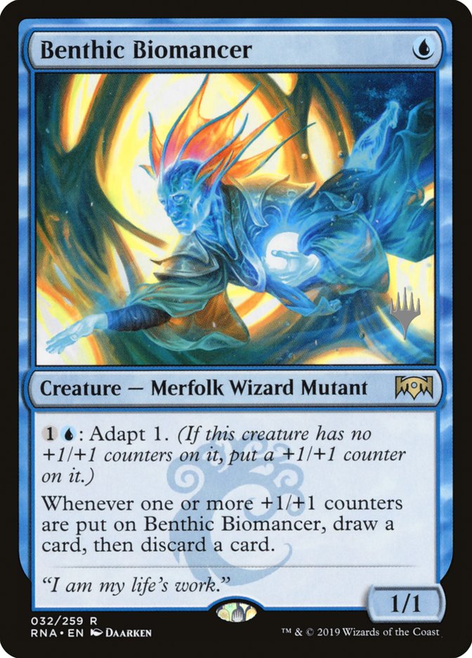 Benthic Biomancer (Promo Pack) [Ravnica Allegiance Promos] 