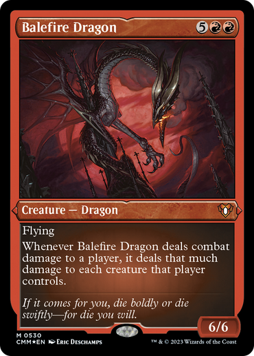 Balefire Dragon (Foil Etched) [Commander Masters] 