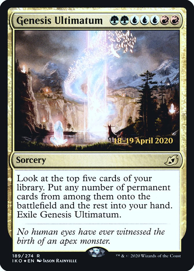 Genesis Ultimatum [Ikoria: Lair of Behemoths Prerelease Promos] 
