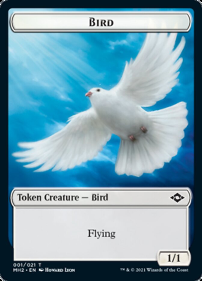 Bird // Treasure (21) Double-Sided Token [Modern Horizons 2 Tokens] 