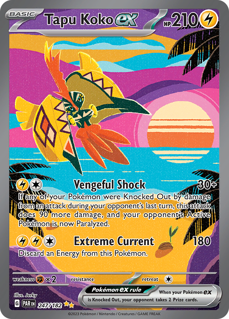 Tapu Koko ex (247/182) [Scarlet & Violet: Paradox Rift] 