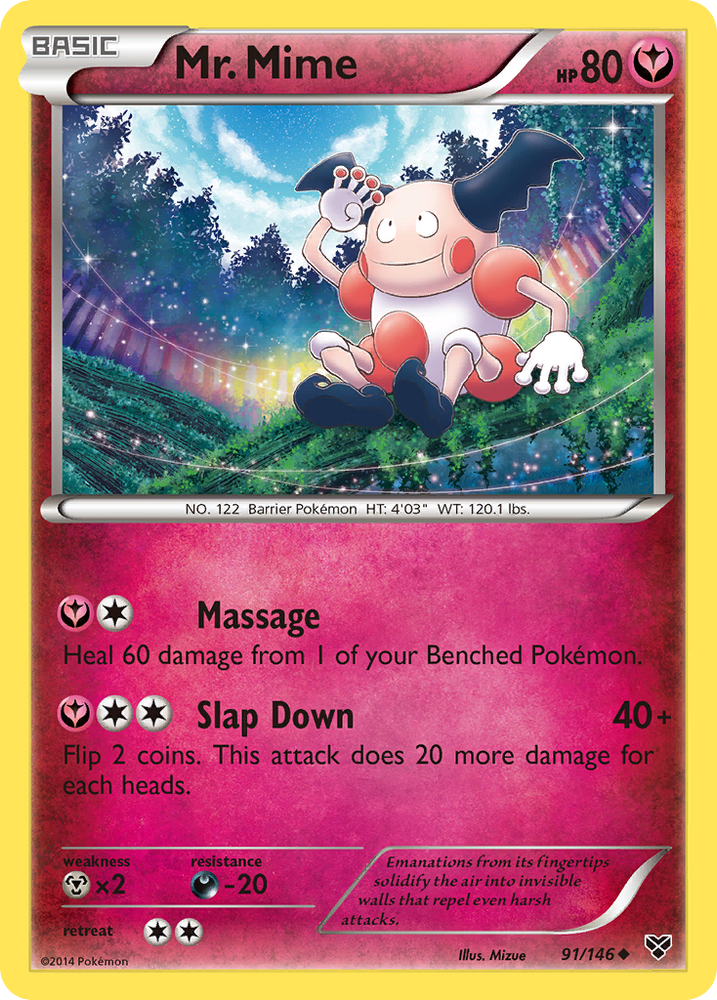 Mr. Mime (91/146) [XY: Base Set] 