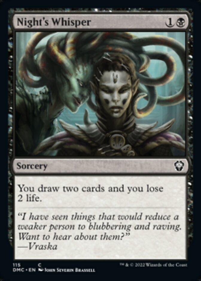 Night's Whisper [Dominaria United Commander] 