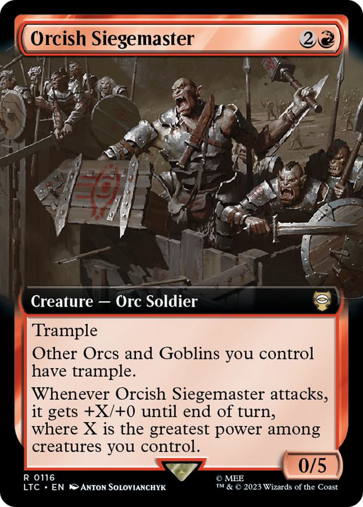 Orcish Siegemaster (Extended Art) [The Lord of the Rings: Tales of Middle-Earth Commander] 