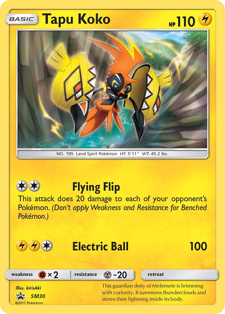 Tapu Koko (SM30) [Sun &amp; Moon: Black Star Promos] 