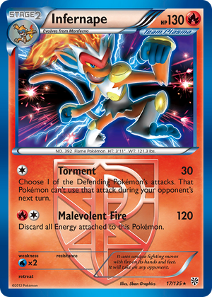 Infernape (17/135) [Black &amp; White: Plasma Storm] 
