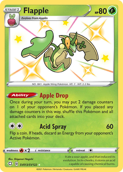 Flapple (SV013/SV122) [Sword &amp; Shield: Shining Fates] 