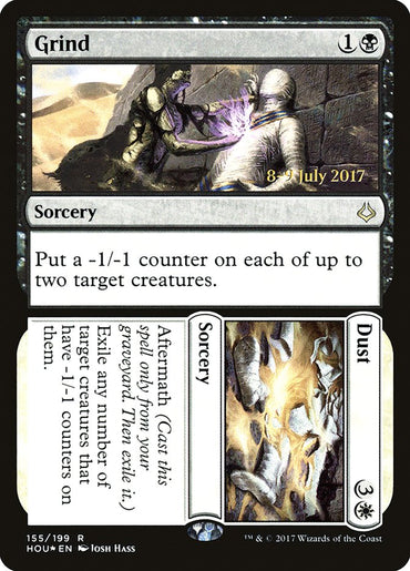 Grind // Dust [Hour of Devastation Prerelease Promos] 