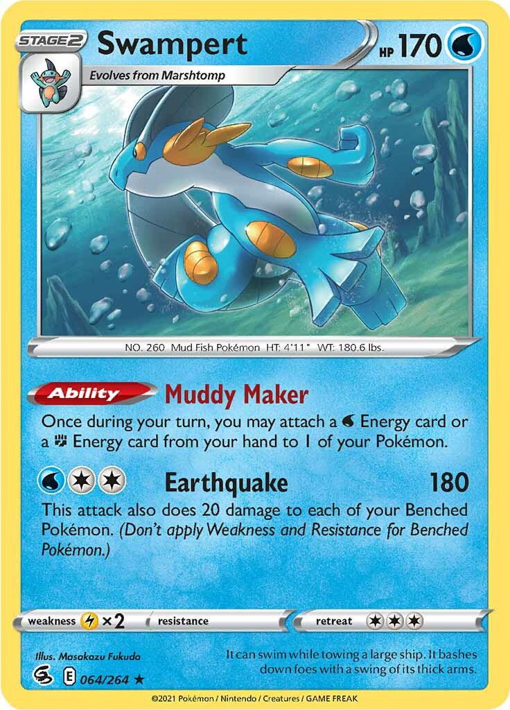 Swampert (064/264) [Sword & Shield: Fusion Strike] 