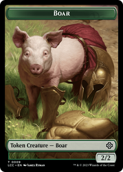 Boar // Merfolk (0005) Double-Sided Token [The Lost Caverns of Ixalan Commander Tokens] 