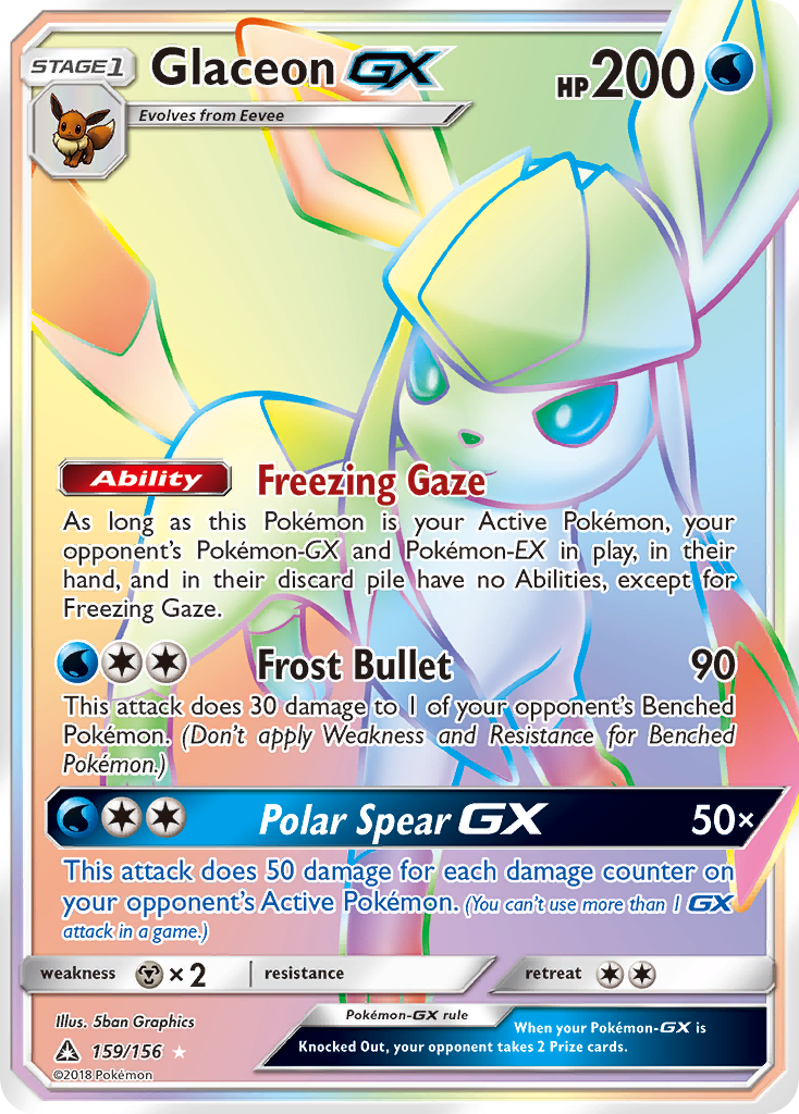 Glaceon GX (159/156) [Sun & Moon: Ultra Prism] 