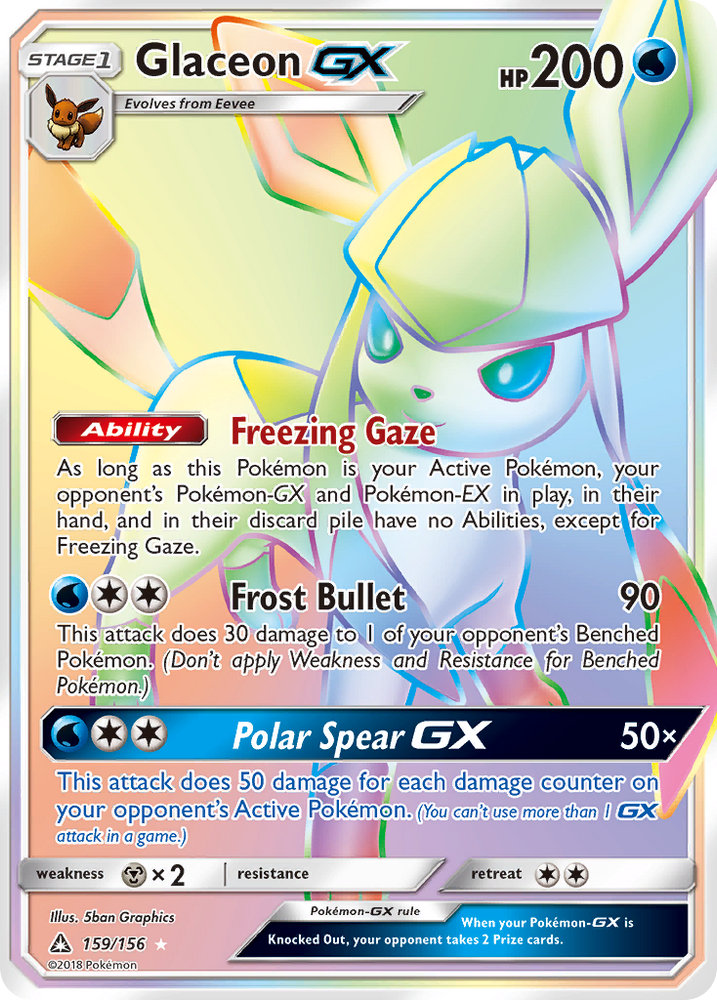 Glaceon GX (159/156) [Sun &amp; Moon: Ultra Prism] 