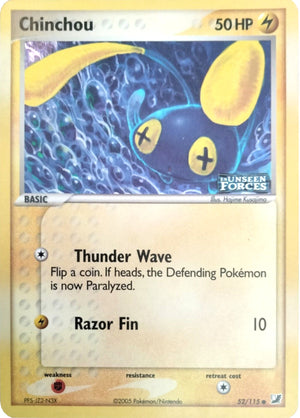 Chinchou (52/115) (Stamped) [EX: Unseen Forces] 