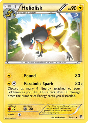 Heliolisk (30/119) (Theme Deck Exclusive) [XY: Phantom Forces] 