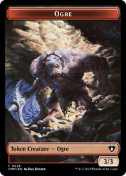 Treasure // Ogre Double-Sided Token [Commander Masters Tokens] 