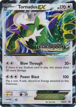 Tornadus EX (BW96) (Staff Prerelease Promo) [Black & White: Black Star Promos] 