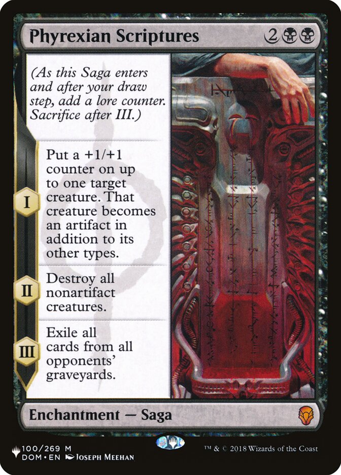 Phyrexian Scriptures [The List] 