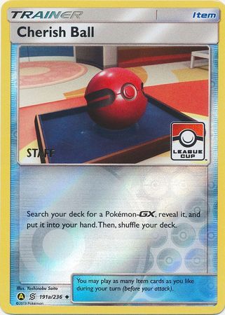 Cherish Ball (191a/236) (League Promo Staff) [Sun & Moon: Unified Minds]