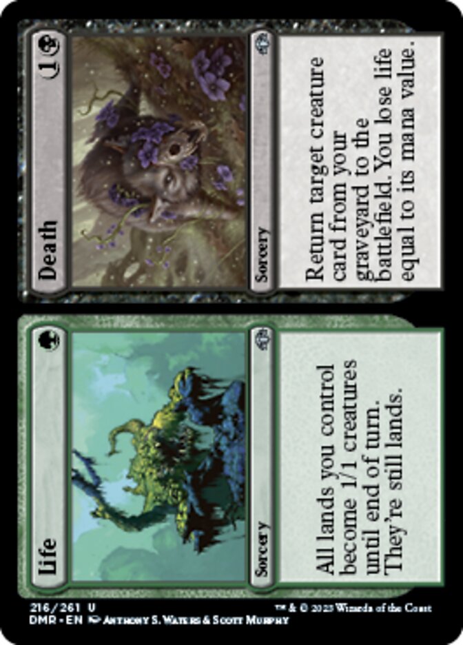 Life // Death [Dominaria Remastered] 