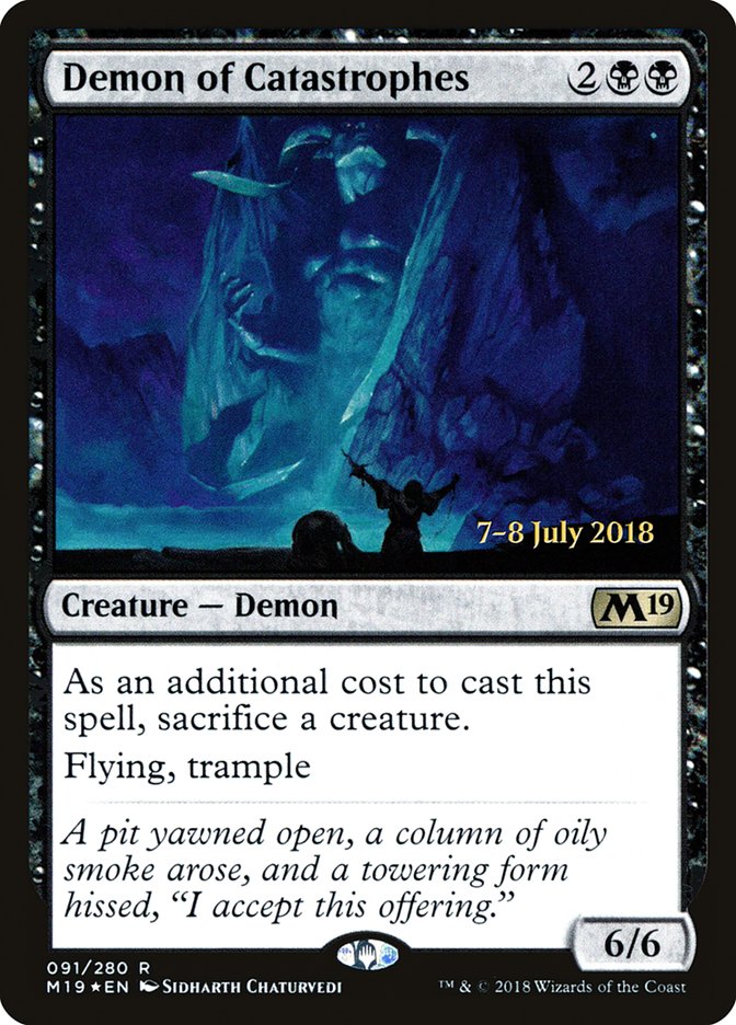 Demon of Catastrophes [Core Set 2019 Prerelease Promos]