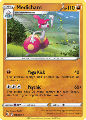 Medicham (098/192) [Sword &amp; Shield: Rebel Clash] 