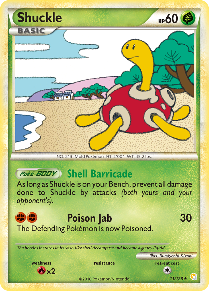 Shuckle (11/123) [HeartGold & SoulSilver: Base Set]