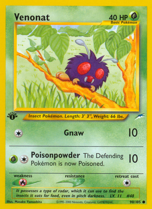 Venonat (90/105) [Neo Destiny 1st Edition] 