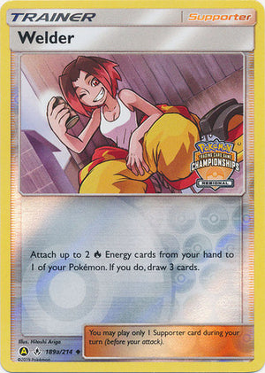Welder (189a/214) (Regional Championship Promo) [Sun &amp; Moon: Unbroken Bonds] 