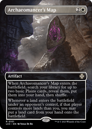 Archaeomancer's Map (Borderless) [The Lost Caverns of Ixalan Commander]