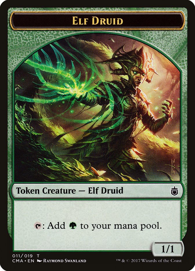 Elf Druid Token [Order Anthology Tokens] 