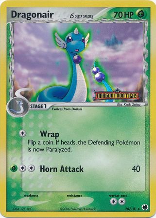 Dragonair (28/101) (Delta Species) (Stamped) [EX: Dragon Frontiers] 