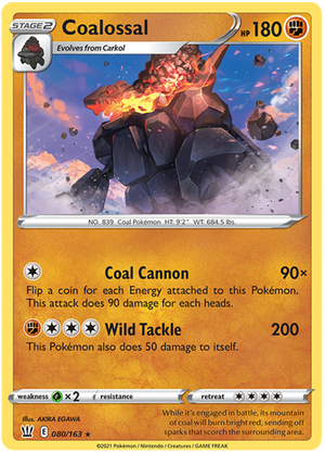 Coalossal (080/163) [Sword &amp; Shield: Battle Styles] 