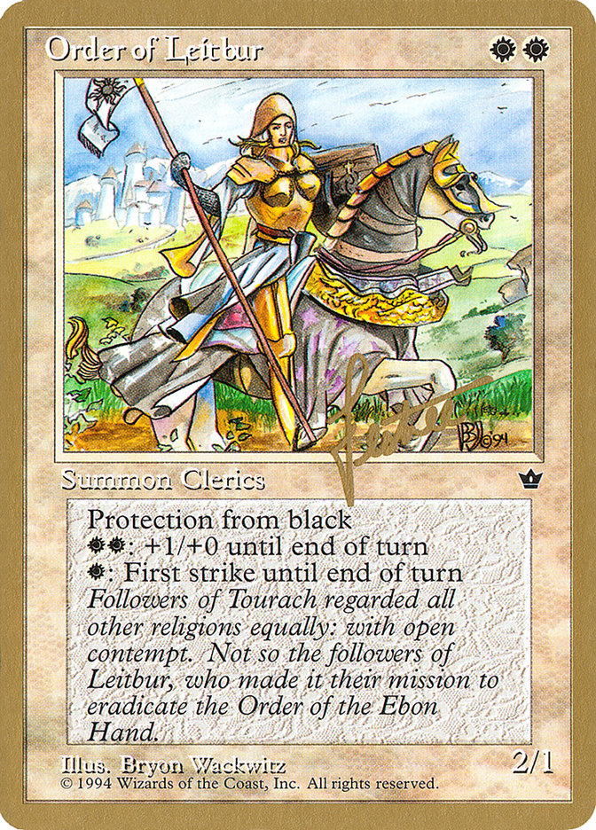 Order of Leitbur (Female) (Bertrand Lestree) [Pro Tour Collector Set] 