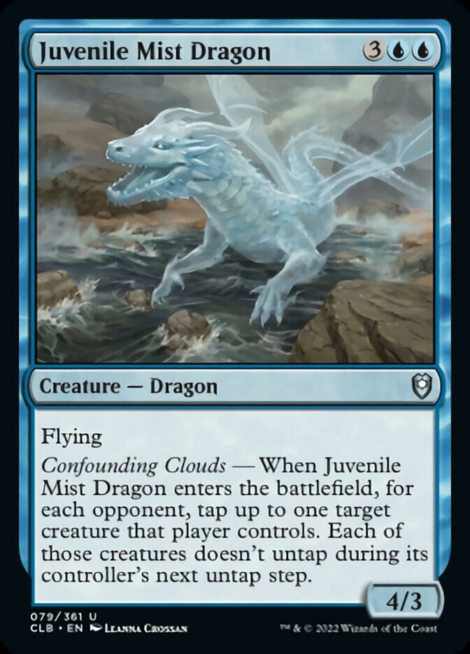 Juvenile Mist Dragon [Commander Legends: Battle for Baldur's Gate] 