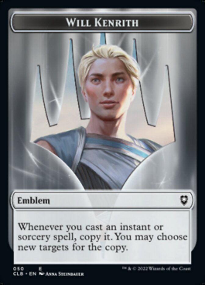 Will Kenrith Emblem // Copy Double-Sided Token [Commander Legends: Battle for Baldur's Gate Tokens] 