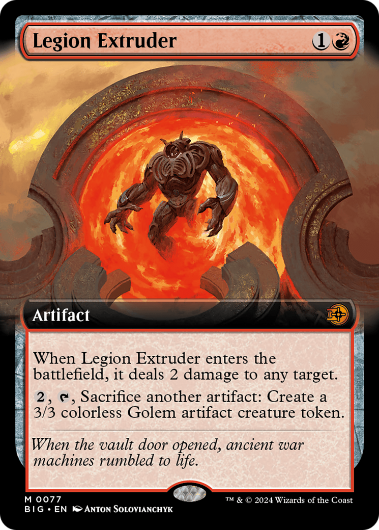 Legion Extruder (Extended Art) [Outlaws of Thunder Junction: The Big Score] 