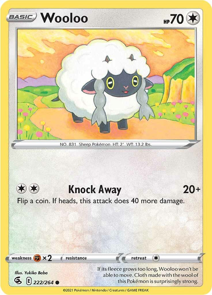 Wooloo (222/264) [Sword &amp; Shield: Fusion Strike] 