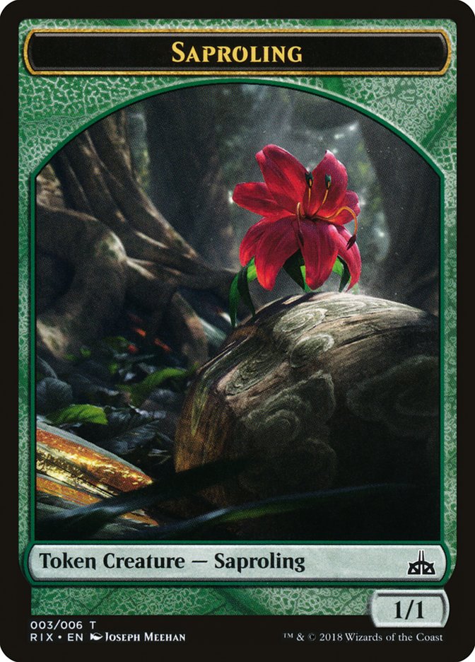 Saproling Token [Rivals of Ixalan Tokens] 